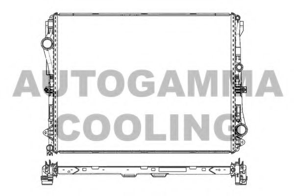 Радиатор, охлаждение двигателя AUTOGAMMA 107502