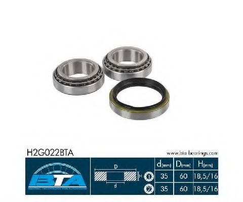 Комплект подшипника ступицы колеса BTA H2G022BTA