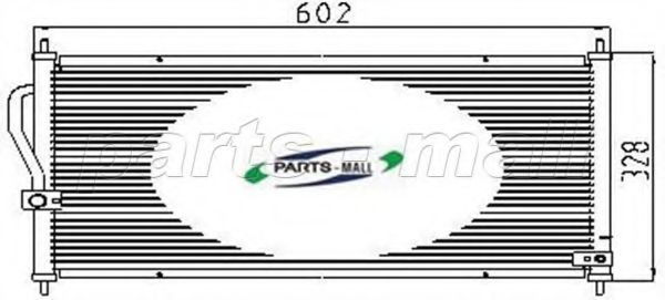 Конденсатор, кондиционер PARTS-MALL PXNCJ-009