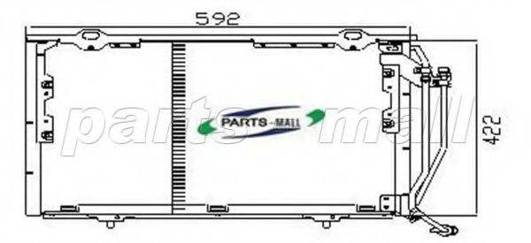 Конденсатор, кондиционер PARTS-MALL PXNCR-009