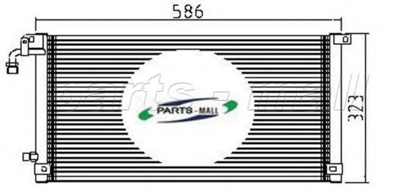 Конденсатор, кондиционер PARTS-MALL PXNCX-008Z