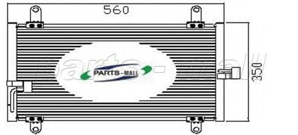 Конденсатор, кондиционер PARTS-MALL PXNCX-024G