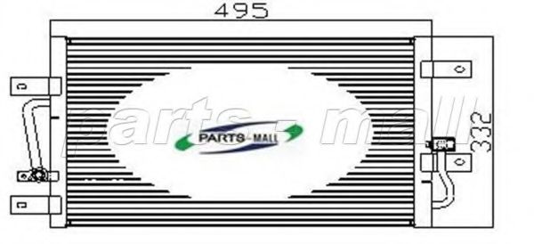 Конденсатор, кондиционер PARTS-MALL PXNCX-028G