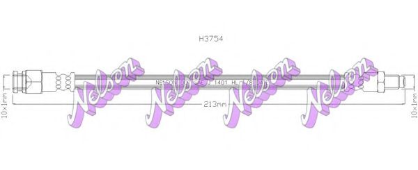 Тормозной шланг Brovex-Nelson H3754