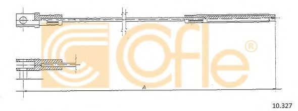 Трос, управление сцеплением COFLE 10327