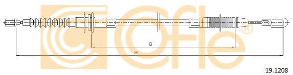 Трос, управление сцеплением COFLE 191208