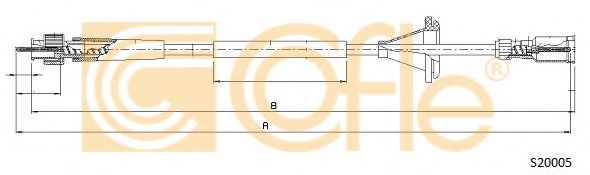 Тросик спидометра COFLE S20005
