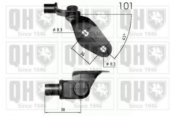 Газовая пружина, крышка багажник QUINTON HAZELL QTS840234