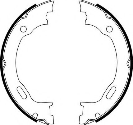 Комплект тормозных колодок, стояночная тормозная система FERODO FSB662