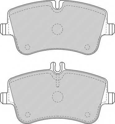 Комплект тормозных колодок, дисковый тормоз FERODO FDB1428