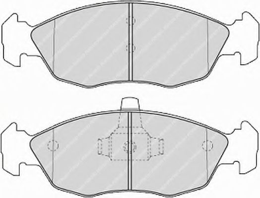 Комплект тормозных колодок, дисковый тормоз FERODO FSL1168