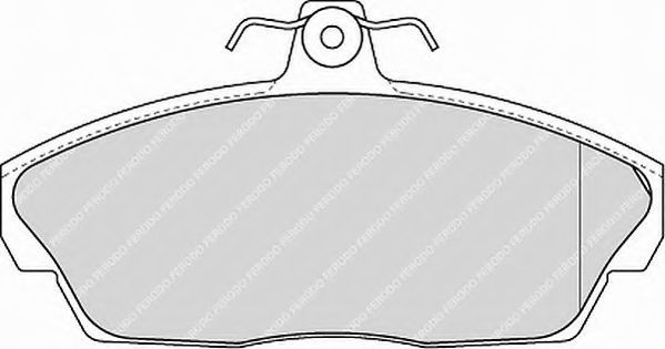 Комплект тормозных колодок, дисковый тормоз FERODO FSL1291