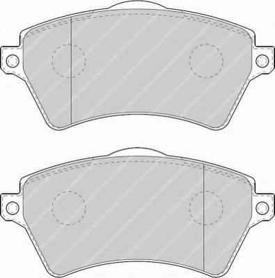 Комплект тормозных колодок, дисковый тормоз FERODO FSL1473