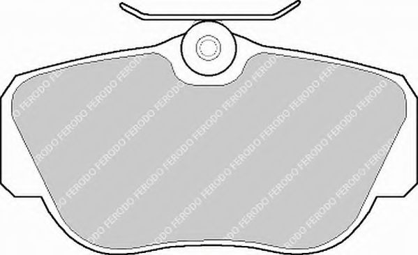 Комплект тормозных колодок, дисковый тормоз FERODO 21055