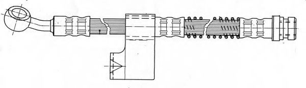 Тормозной шланг FERODO FHY3145