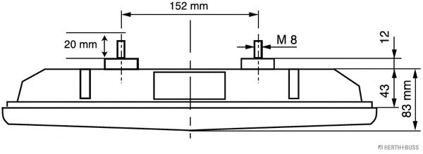 Задний фонарь; Задний фонарь HC-PARTS 170602
