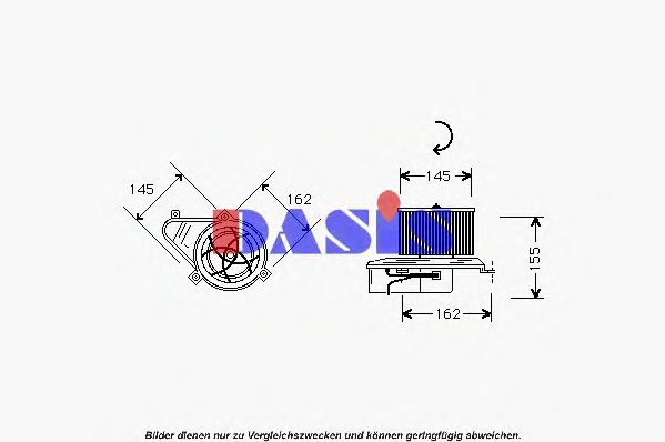 Вентилятор салона AKS DASIS 068200N