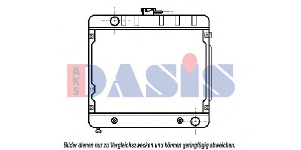 Радиатор, охлаждение двигателя AKS DASIS MS2027