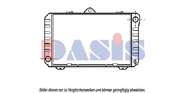 Радиатор, охлаждение двигателя AKS DASIS 213180N