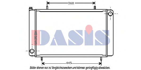 Радиатор, охлаждение двигателя AKS DASIS 2002019