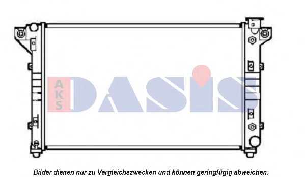 Радиатор, охлаждение двигателя AKS DASIS 52028057AE