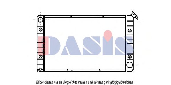 Радиатор, охлаждение двигателя AKS DASIS 520180N