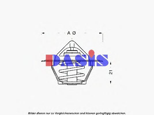 Термостат, охлаждающая жидкость AKS DASIS 750645N