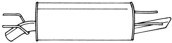 Глушитель выхлопных газов конечный AKS DASIS SG40675