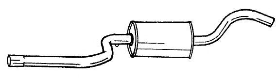 Средний глушитель выхлопных газов AKS DASIS SG25425