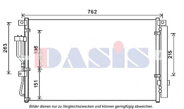Конденсатор, кондиционер AKS DASIS 562046N