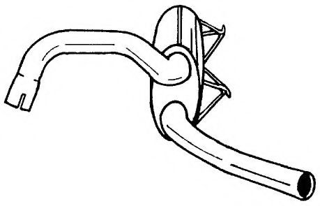 Глушитель выхлопных газов конечный AKS DASIS SG53609