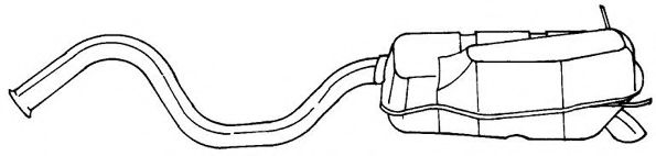 Глушитель выхлопных газов конечный AKS DASIS SG50681