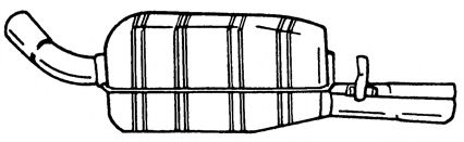 Глушитель выхлопных газов конечный AKS DASIS SG40663