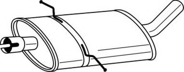Средний глушитель выхлопных газов AKS DASIS SG35433