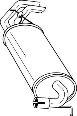 Глушитель выхлопных газов конечный AKS DASIS SG32633