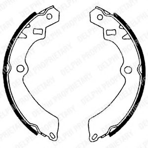Комплект тормозных колодок DELPHI LS1599