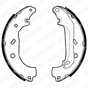 Комплект тормозных колодок DELPHI LS1940