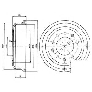 Тормозной барабан DELPHI BF82