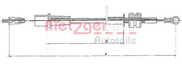 Тросик газа METZGER 11.1323