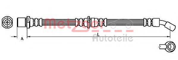 Тормозной шланг METZGER 4110506