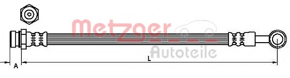 Тормозной шланг METZGER 4110829