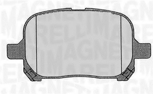 Комплект тормозных колодок, дисковый тормоз MAGNETI MARELLI 363916060597
