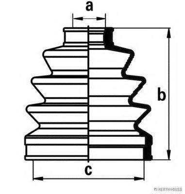 Комплект пылника, приводной вал MAGNETI MARELLI 600000064450