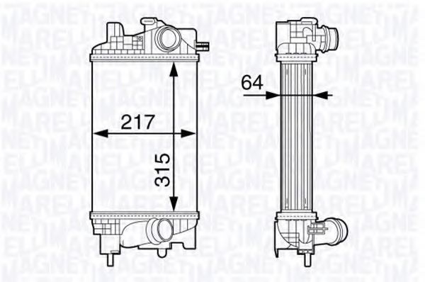 Интеркулер MAGNETI MARELLI 351319203010