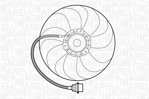 Вентилятор, охлаждение двигателя MAGNETI MARELLI 069422272010