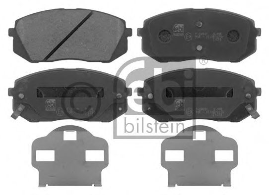 Комплект тормозных колодок, дисковый тормоз FEBI BILSTEIN 16816