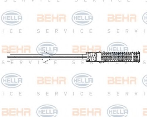 Осушитель, кондиционер; Осушитель, кондиционер BEHR HELLA SERVICE 8FT 351 198-434