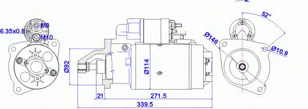 Стартер DELCO REMY 19024266