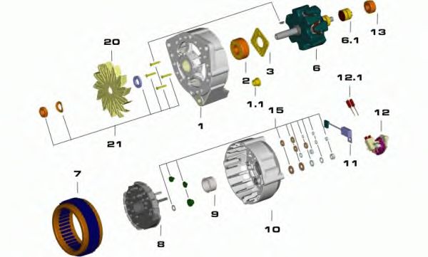 Генератор DELCO REMY 931090