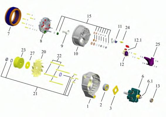 Генератор MAGNETI MARELLI 6033GB3019